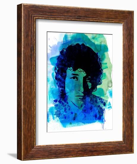 Bob Dylan Watercolor-Nelly Glenn-Framed Premium Giclee Print