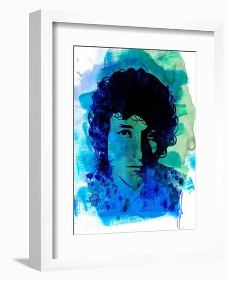 Bob Dylan Watercolor-Nelly Glenn-Framed Premium Giclee Print