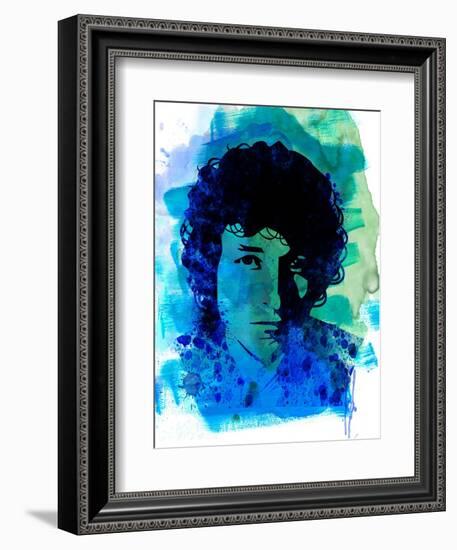 Bob Dylan Watercolor-Nelly Glenn-Framed Premium Giclee Print