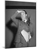 Bob Hope During Show for Soldiers During WWII-null-Mounted Photographic Print
