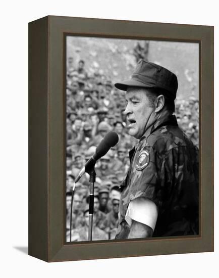 Bob Hope, Entertaining the Troops in Vietnam, ca. Late 1960s-null-Framed Stretched Canvas