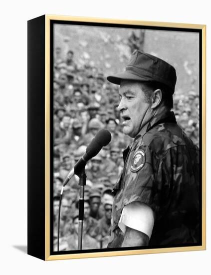 Bob Hope, Entertaining the Troops in Vietnam, ca. Late 1960s-null-Framed Stretched Canvas