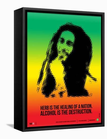 Bob Marley Poster-NaxArt-Framed Stretched Canvas