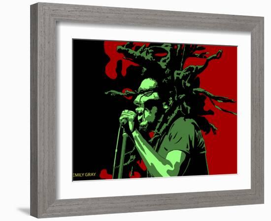 Bob Marley - Stir it Up-Emily Gray-Framed Giclee Print