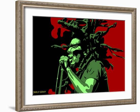 Bob Marley - Stir it Up-Emily Gray-Framed Giclee Print