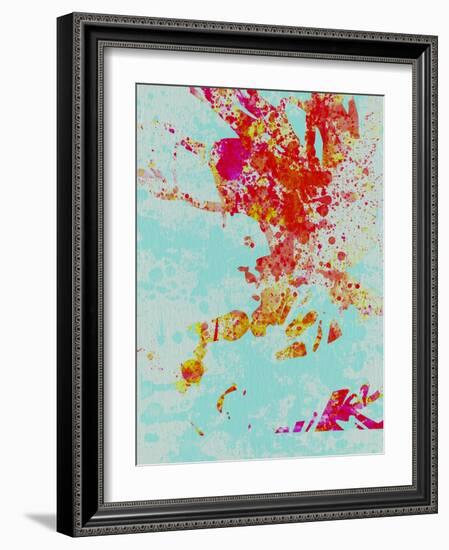 Bob Marley Watercolor-Anna Malkin-Framed Art Print