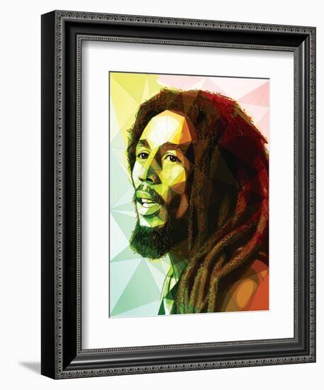 Bob Marley-Enrico Varrasso-Framed Art Print