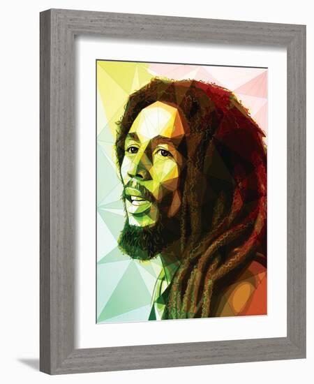 Bob Marley-Enrico Varrasso-Framed Art Print