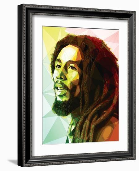 Bob Marley-Enrico Varrasso-Framed Art Print