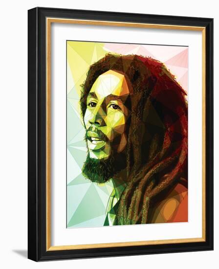 Bob Marley-Enrico Varrasso-Framed Art Print