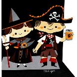 Halloween Friends - Jack & Jill-Bob Milnazik-Mounted Giclee Print