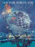 New York World’s Fair 1964-1965 - Unisphere Earth Model-Bob Peak-Framed Art Print