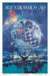 1964 New York World’s Fair - Unisphere Globe, Vintage Travel Poster-Bob Peak-Framed Stretched Canvas