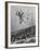 Bob Richards Competing in the High Jump at 1952 Olympics-Ralph Crane-Framed Premium Photographic Print