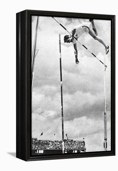 Bob Richards Winning the Gold Medal for the Pole Vault in the 1956 Melbourne Olympics-null-Framed Premier Image Canvas