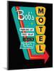 Bob's Motel in Black-JJ Brando-Mounted Art Print