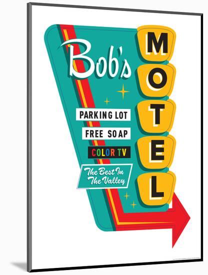 Bob's Motel-JJ Brando-Mounted Art Print