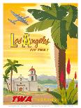 Fly TWA Los Angeles 1950s-Bob Smith-Giclee Print