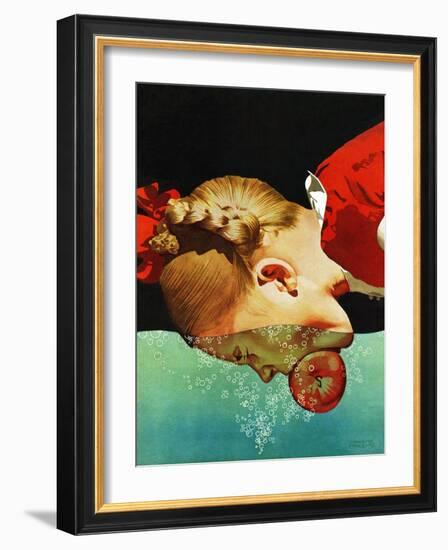 "Bobbing for Apples," October 30, 1943-John Hyde Phillips-Framed Giclee Print