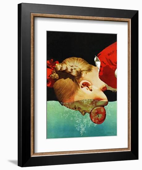 "Bobbing for Apples," October 30, 1943-John Hyde Phillips-Framed Giclee Print