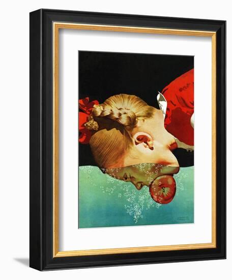 "Bobbing for Apples," October 30, 1943-John Hyde Phillips-Framed Giclee Print