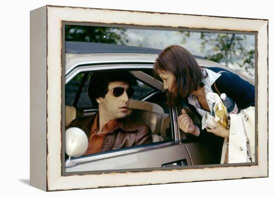 Bobby Deerfield by Sydney Pollack with Al Pacino, Marthe Keller, 1977 (photo)-null-Framed Stretched Canvas