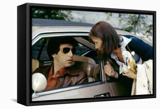 Bobby Deerfield by Sydney Pollack with Al Pacino, Marthe Keller, 1977 (photo)-null-Framed Stretched Canvas