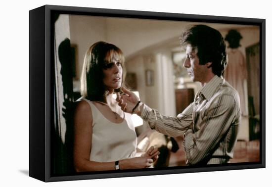 Bobby Deerfield by Sydney Pollack with Marthe Keller, Al Pacino, 1977 (photo)-null-Framed Stretched Canvas