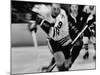 Bobby Hull No.9 in Action During Game Between Chicago Black Hawks and NY Rangers-Art Rickerby-Mounted Premium Photographic Print