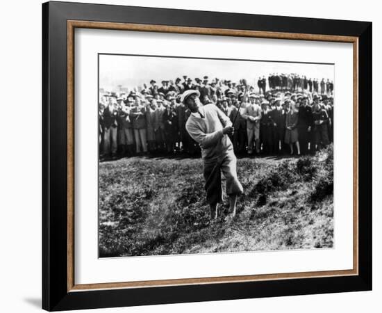 Bobby Jones at the British Amateur Golf Championship at St. Andrews, Scotland, June 1930-null-Framed Art Print