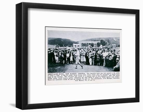 Bobby Jones playing golf at the Shenvalee Hotel, Virginia, USA, 1930-Unknown-Framed Photographic Print