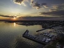 Aerial Sunset over North Pensacola FL-Bobby R Lee-Framed Photographic Print