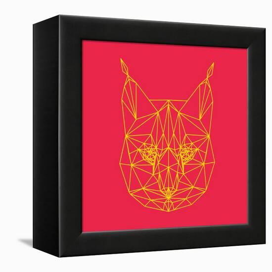 Bobcat Polygon 2-Lisa Kroll-Framed Stretched Canvas