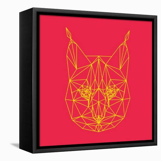 Bobcat Polygon 2-Lisa Kroll-Framed Stretched Canvas