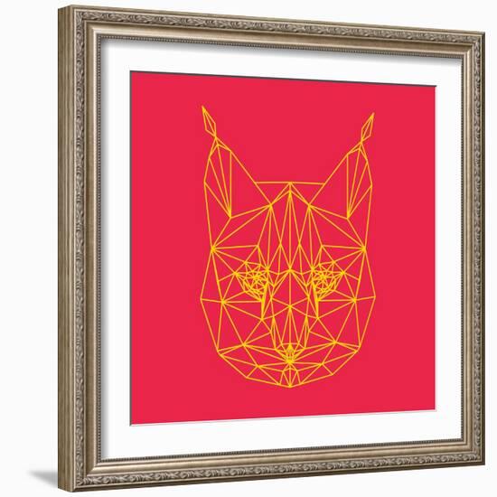 Bobcat Polygon 2-Lisa Kroll-Framed Art Print