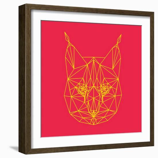 Bobcat Polygon 2-Lisa Kroll-Framed Art Print