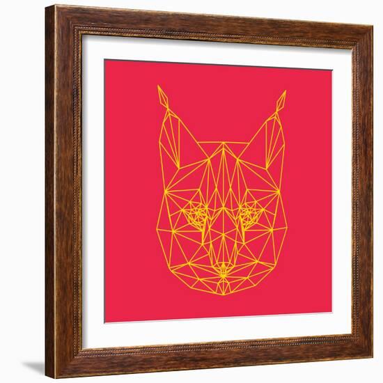 Bobcat Polygon 2-Lisa Kroll-Framed Art Print