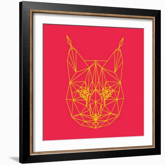 Bobcat Polygon 2-Lisa Kroll-Framed Art Print