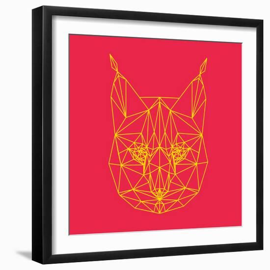 Bobcat Polygon 2-Lisa Kroll-Framed Art Print