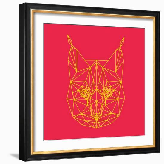 Bobcat Polygon 2-Lisa Kroll-Framed Art Print