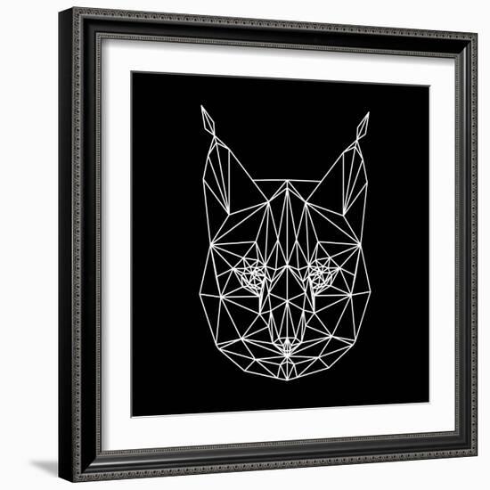 Bobcat Polygon1-Lisa Kroll-Framed Premium Giclee Print