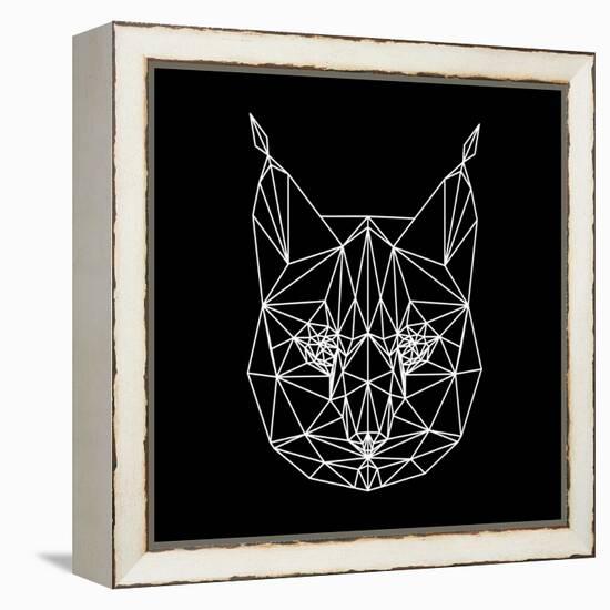 Bobcat Polygon1-Lisa Kroll-Framed Stretched Canvas