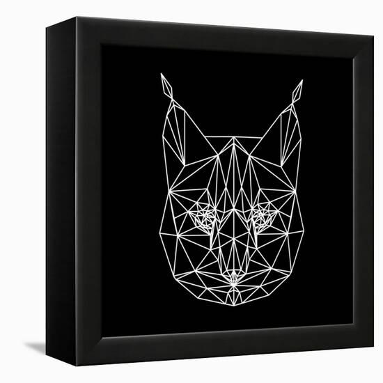 Bobcat Polygon1-Lisa Kroll-Framed Stretched Canvas