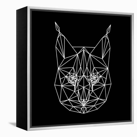 Bobcat Polygon1-Lisa Kroll-Framed Stretched Canvas