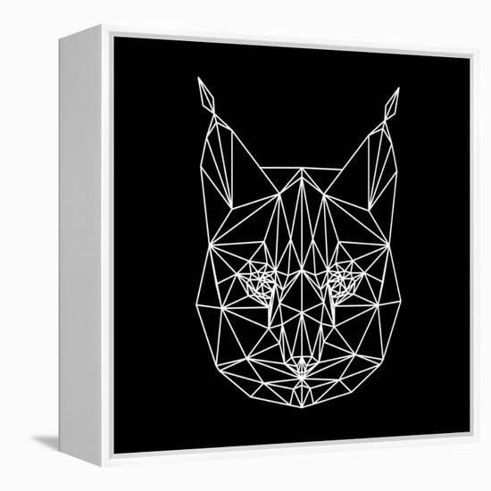 Bobcat Polygon1-Lisa Kroll-Framed Stretched Canvas