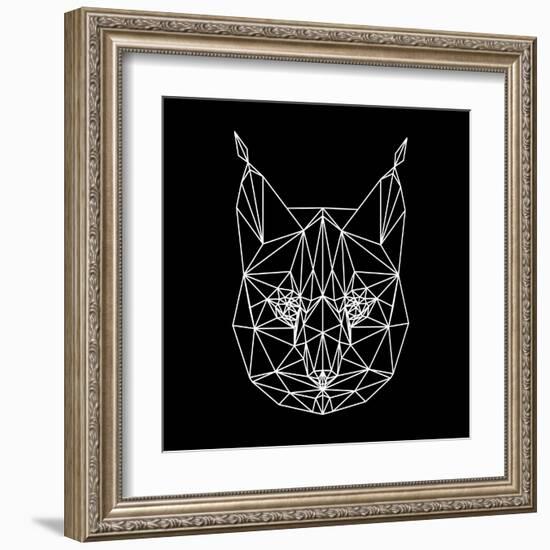 Bobcat Polygon1-Lisa Kroll-Framed Art Print