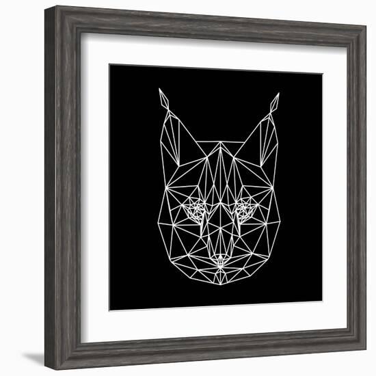Bobcat Polygon1-Lisa Kroll-Framed Art Print