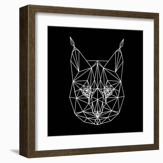 Bobcat Polygon1-Lisa Kroll-Framed Art Print