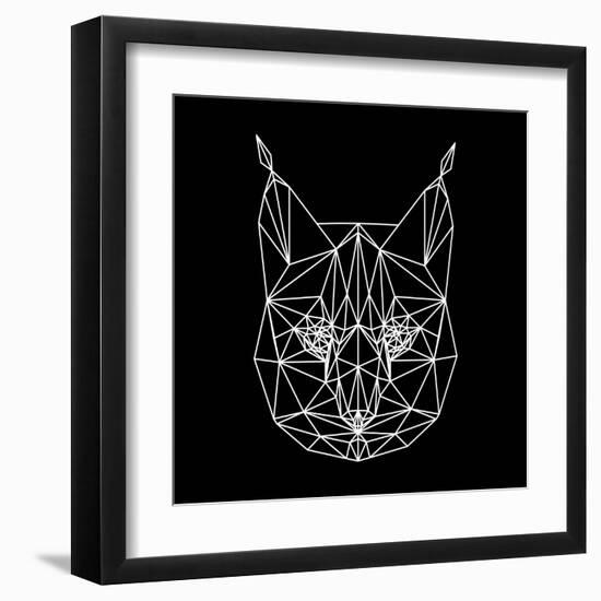 Bobcat Polygon1-Lisa Kroll-Framed Art Print