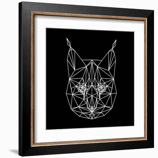 Bobcat Polygon1-Lisa Kroll-Framed Art Print